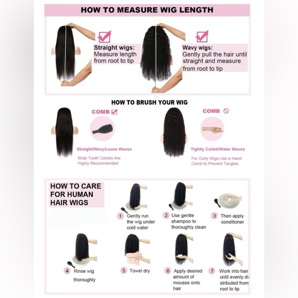 13*4 Lace Front 180% Density Long Straight Human Hair Wig 28 inches - Picture 7 of 7